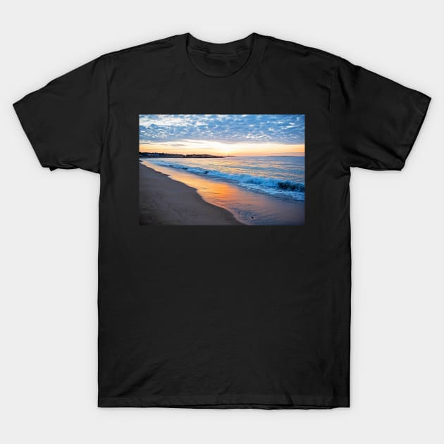 Thacher Island Surise Long Beach Gloucester MA Lighthouse T-Shirt by WayneOxfordPh